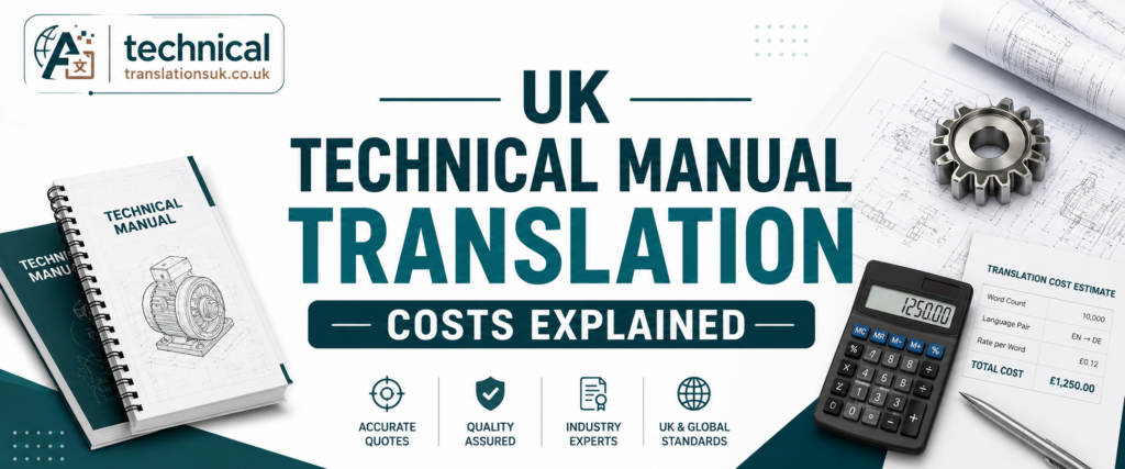 How Much Does A Technical Manual Translation Service Cost Per Word in The UK?