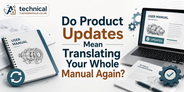 Do I need to translate my whole manual again after a product update?