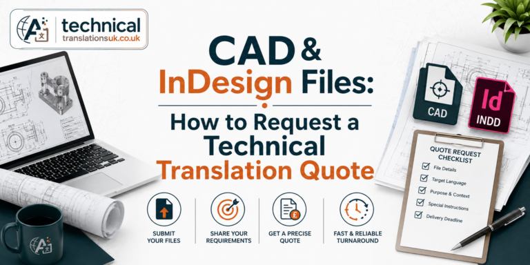 How to Upload CAD and InDesign Files for a Technical Translation Quote