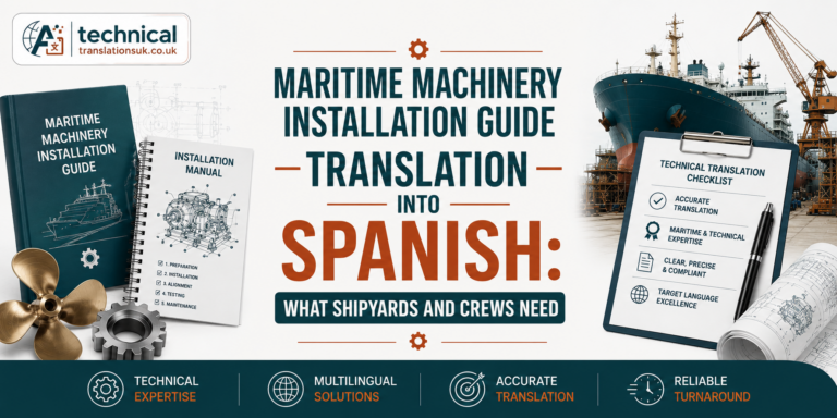 Maritime Machinery Installation Guides in Spanish: What Shipyards and Crews Actually Need